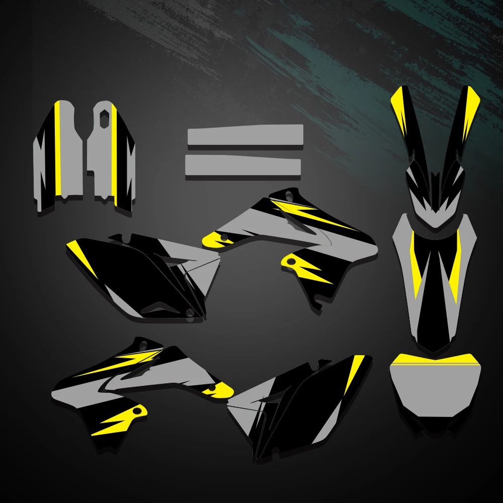 NEW GRAPHIC TEAM BACKGROUND DECALS DECALS KITS FOR SUZUKI RMZ250 RM-Z 250 RMZ 250 2010 2011 2012 2013 2014 2015 2016 -2018