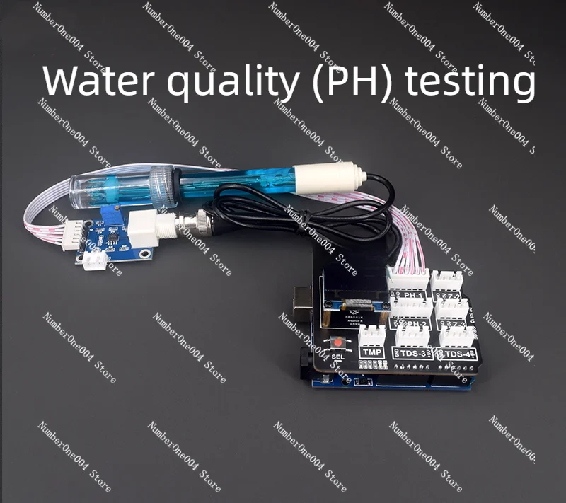 Dotyczy zestawu do wykrywania jakości wody Mętność PH TDS Wykrywanie temperatury Elektroniczne majsterkowanie Odpowiednie dla Arduino