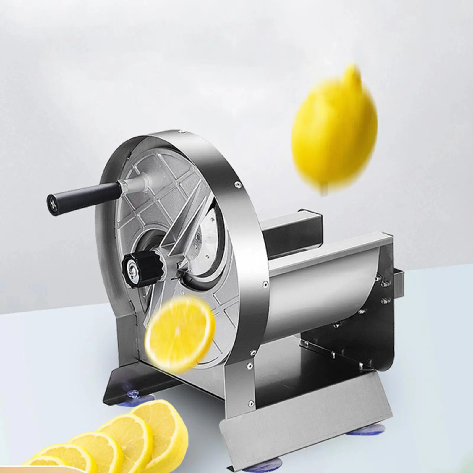 Stainless Steel Manual Fruit Slicer Multifunctional Manual Vegetable Slicer for Potato Banana Chips Slicing Fruit Lemon