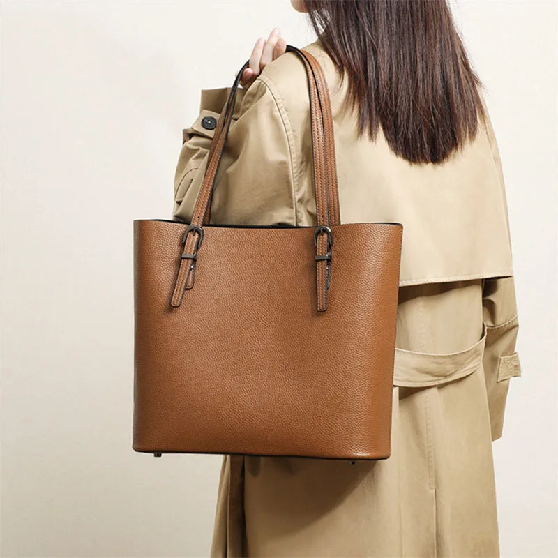 

New Arrive Women's Genuine Leather Shoulder Bags Fashion Tote Bags High Quality Luxury Handbags B337