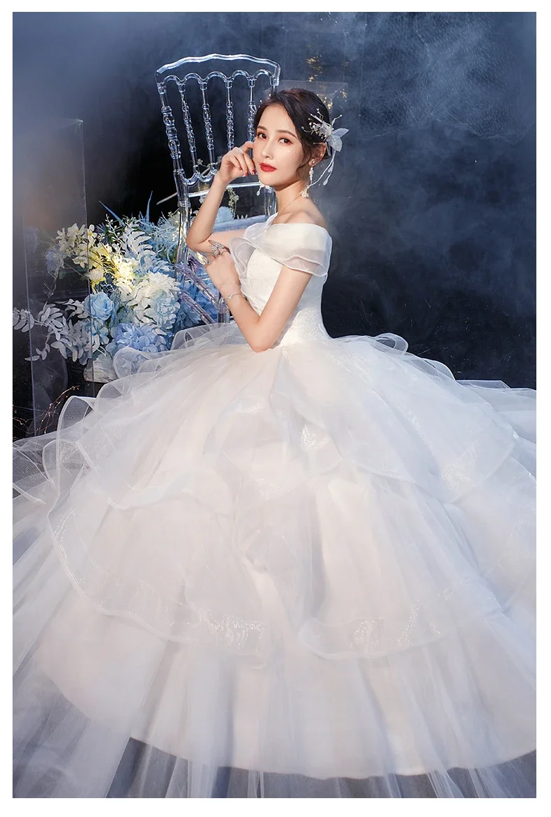 Customized Luxury Wedding Dress Bride Ball Gowns Flower Wedding Dresses Bridal Plus Size Dresses Vestidos De Novia