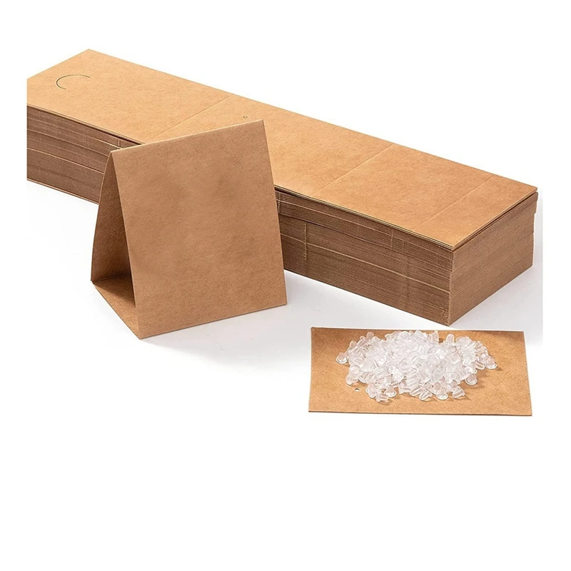 

Витрина для сережек, карта для сережек, серьги, гвоздики, подвески, ярлыки из крафтовой бумаги, длинные серьги-гвоздики для упаковки ювелирных изделий своими руками