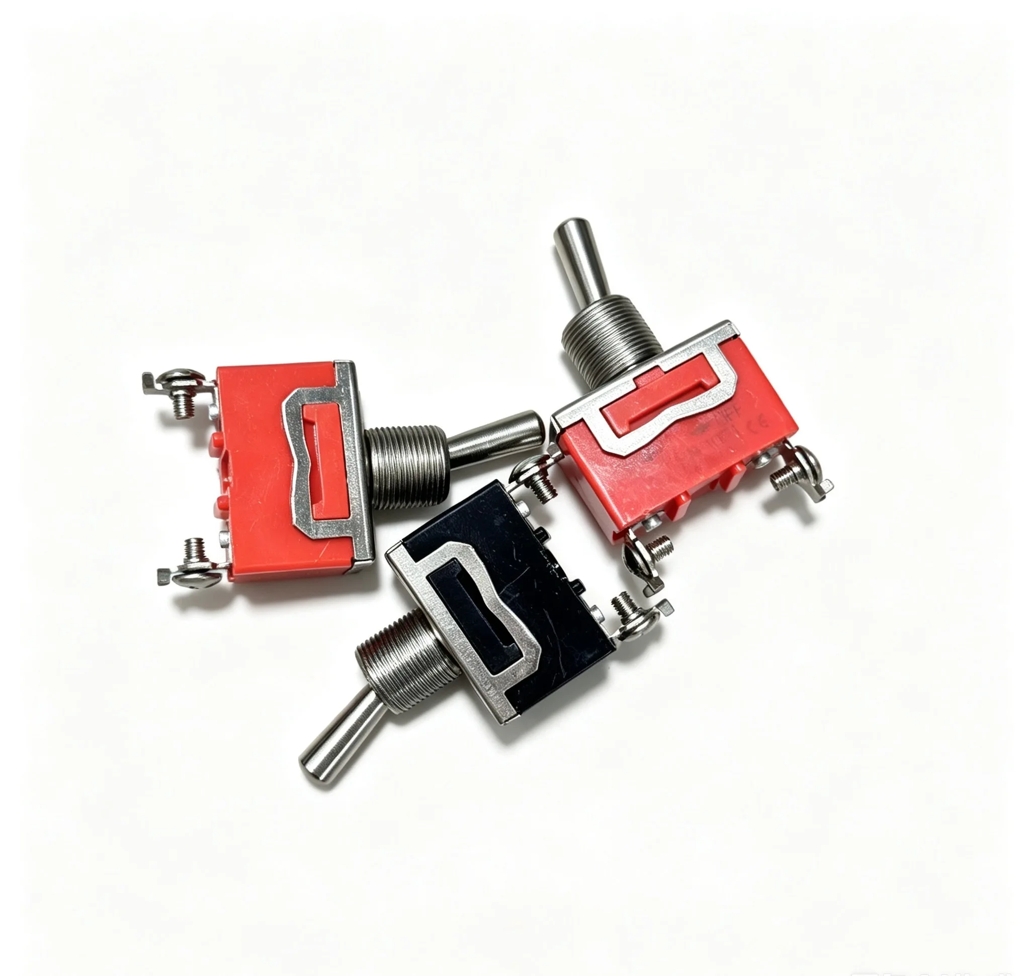 

20pcs 2-Pin Good Quality E-TEN1021 SPST 2 Terminal ON-OFF 15A 250V Toggle Switch orange black