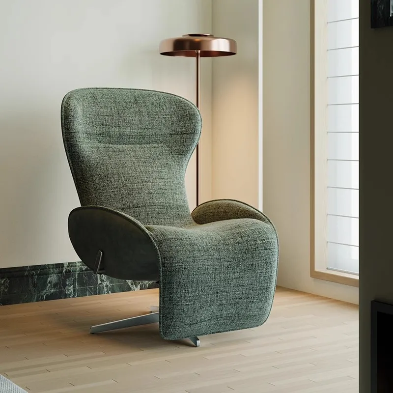 Minimal lunch break zero gravity recliner living room home 360 ° rotating single sofa lounge chair