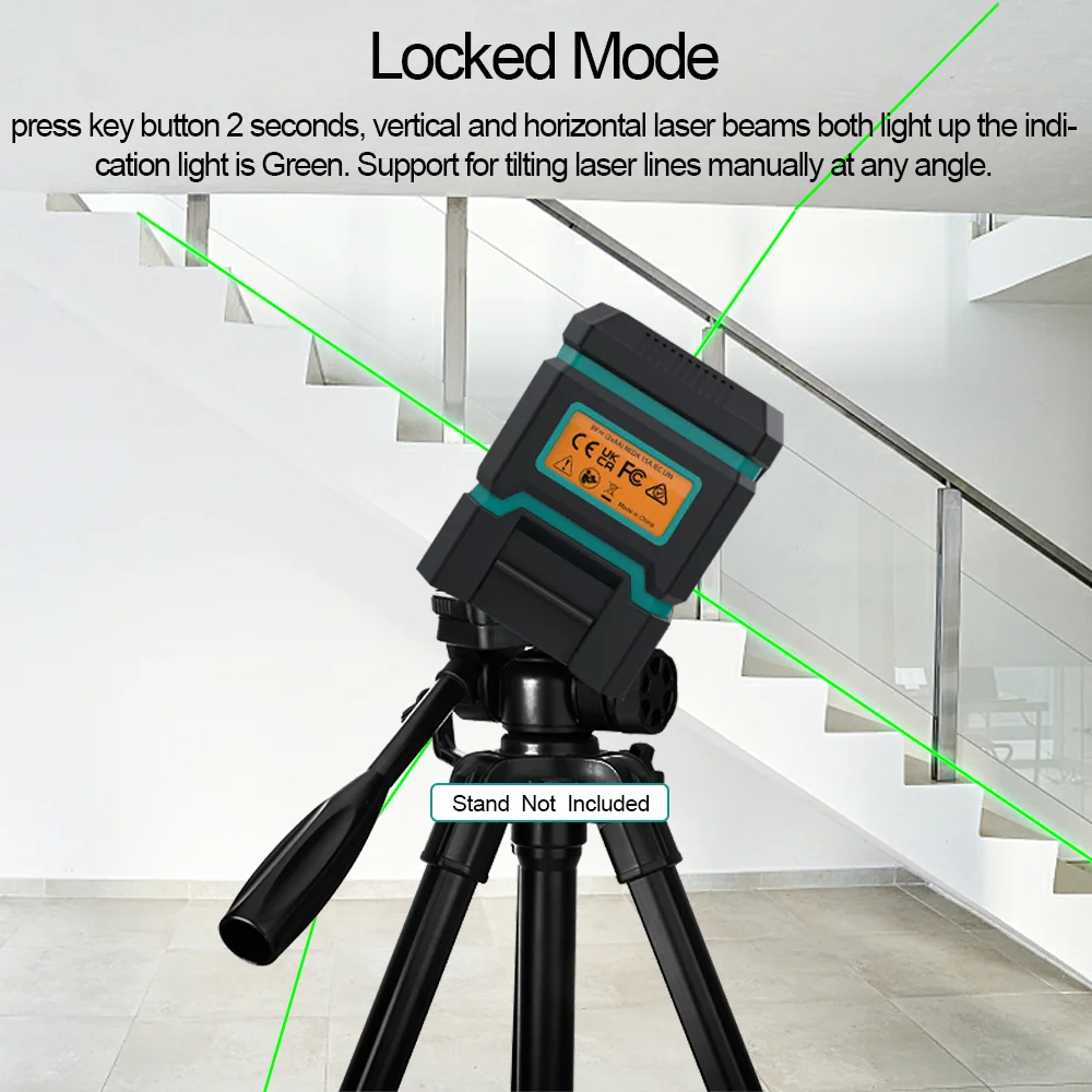 2 Lines Laser Level Vertical Horizontal Cross Lines Automatic Self Leveling 360 Degree Green Red Laser Beam Leveler