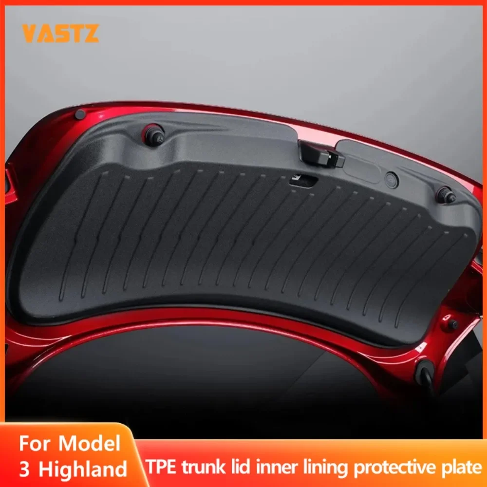 

VASTZ Trunk Tailgate Protection Pad for Tesla Model 3 Highland TPE Trunk Door Protection Pad Anti-dirt Mat Interior Accessories