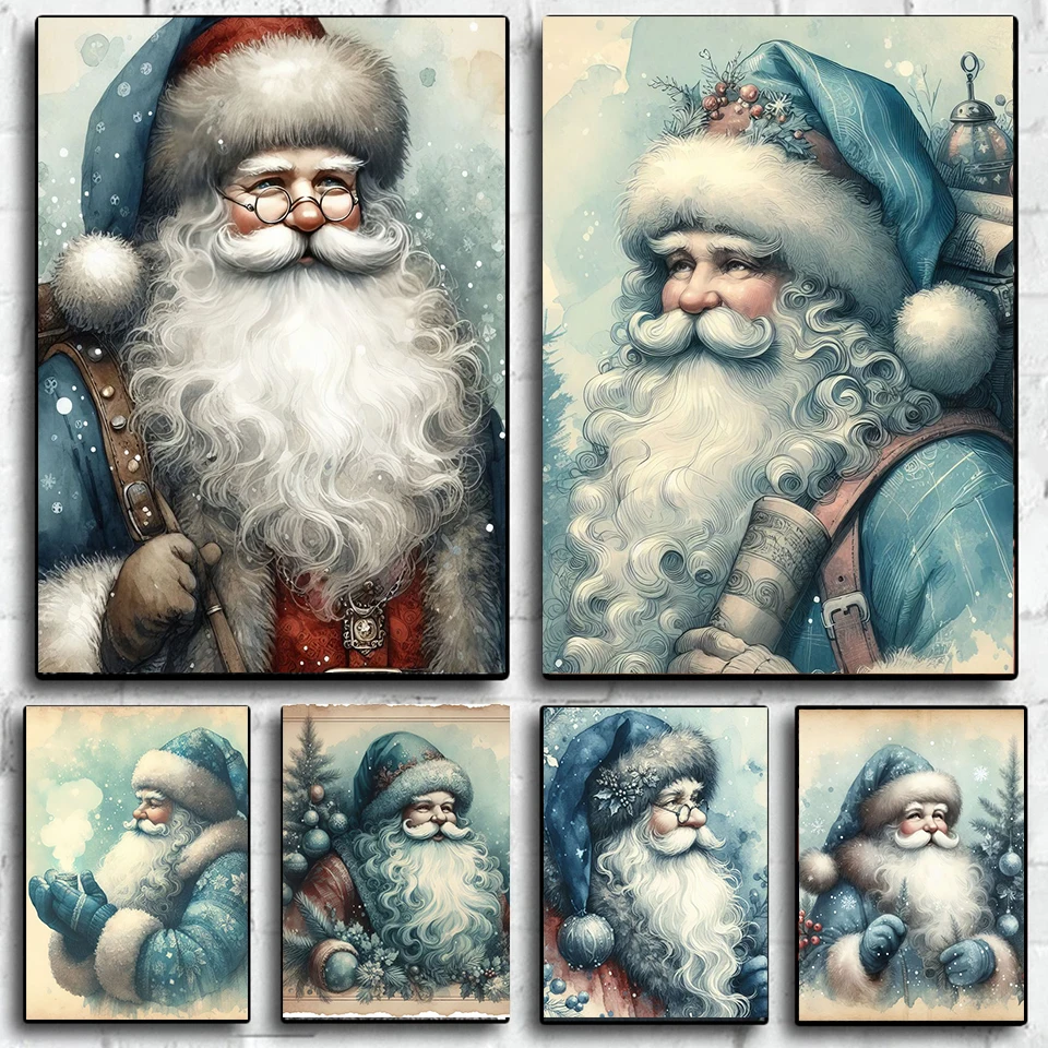 Santa Claus 5D Diamond Painting Belief Diamond Embroidery DIY Full Drill Rhinestone Craft Wall Art Home Decor Gift