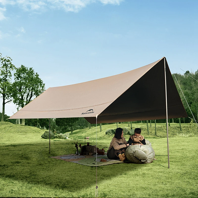 Imagem -02 - Naturehike-impermeável Hexagon Sun Shelter Canopy Revestido Preto Tendas ao ar Livre Camping Tent Caminhadas Sun Shelter Toldo uv Upf2000 Mais Pu18000 +