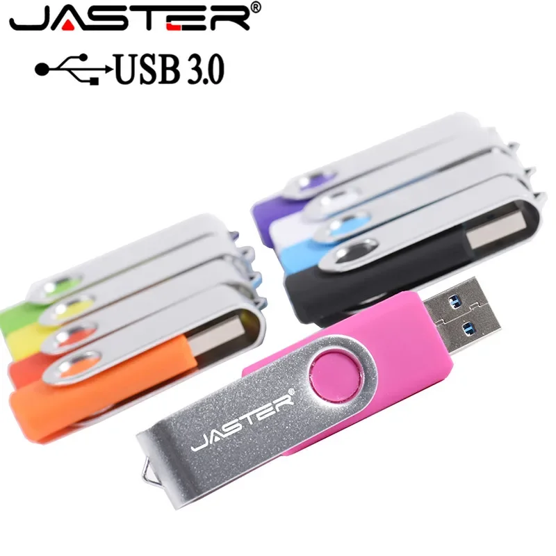 Original JASTER USB3.0 swivel USB flash drive 256GB 128GB 64GB 32GB 16GB 8GB 4GB Pendrive high quality pen drive Cle USB