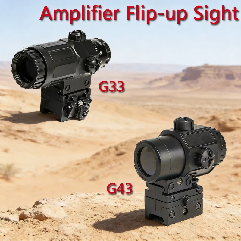 Mira telescópica de alta gama G33/G34 con soporte universal para riel de 20-22 mm, accesorio de mejora óptica resistente para juguetes.