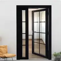 Household High Quality Rainproof Moisture Proof French Double Doors Durable French Entrance Doors Noise Reduction French Doors 5