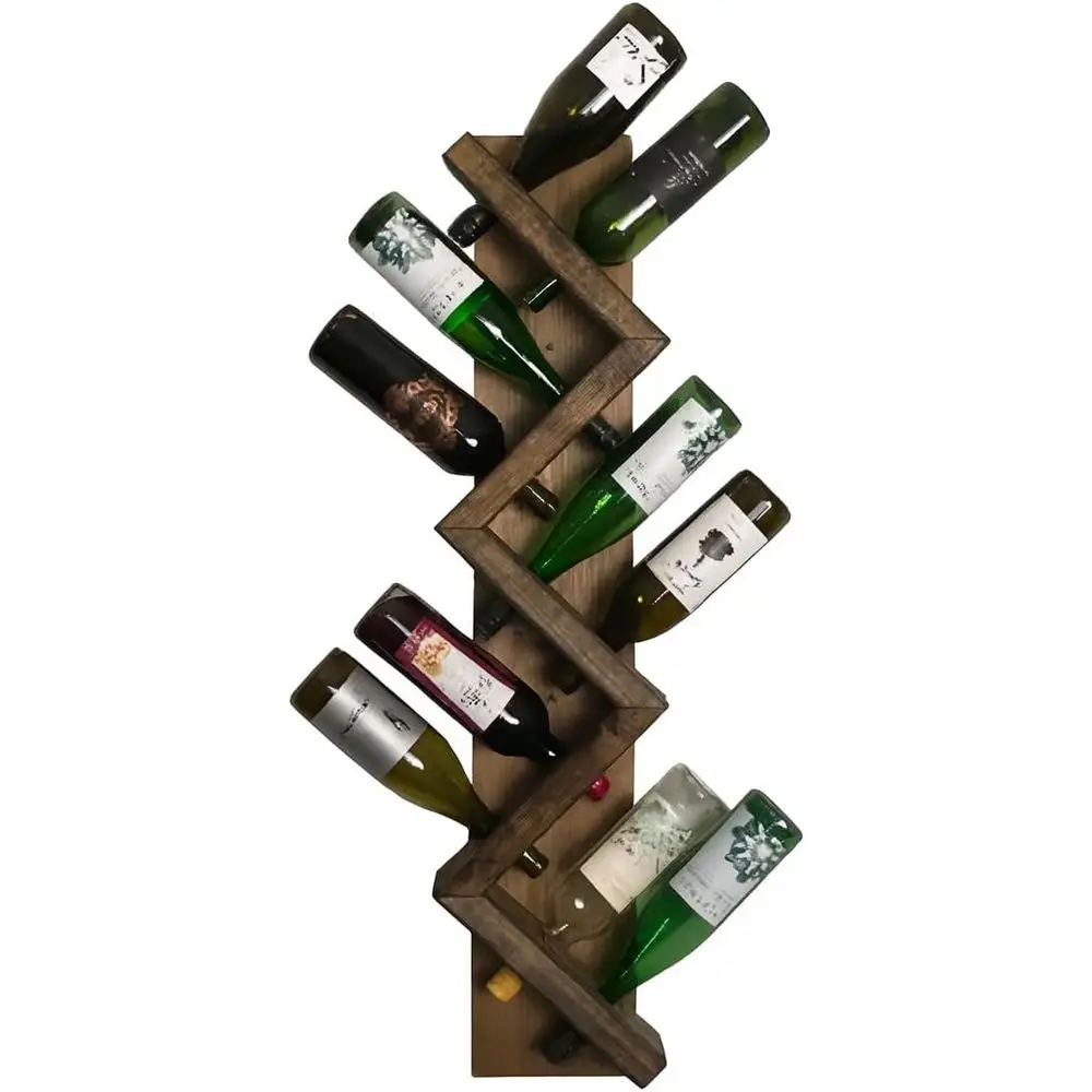 Wood Wine Rack Wall Mounted