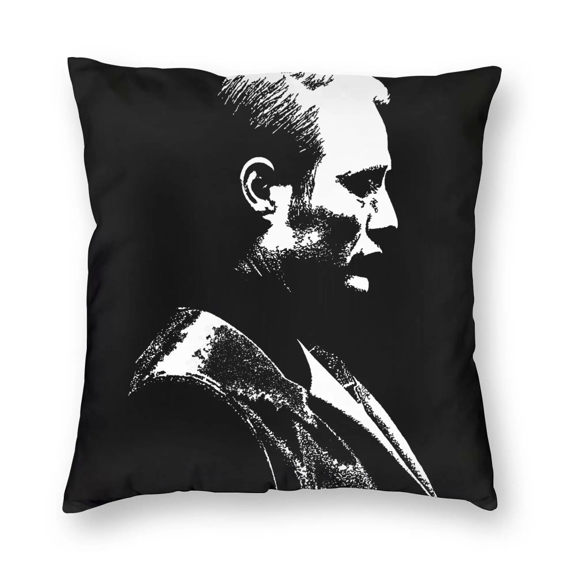 Hannibal Lecter Mads Mikkelsen Pillowcase Printing Polyester Cushion Cover Decor  Pillow Case Cover Home Drop Shipping 18''