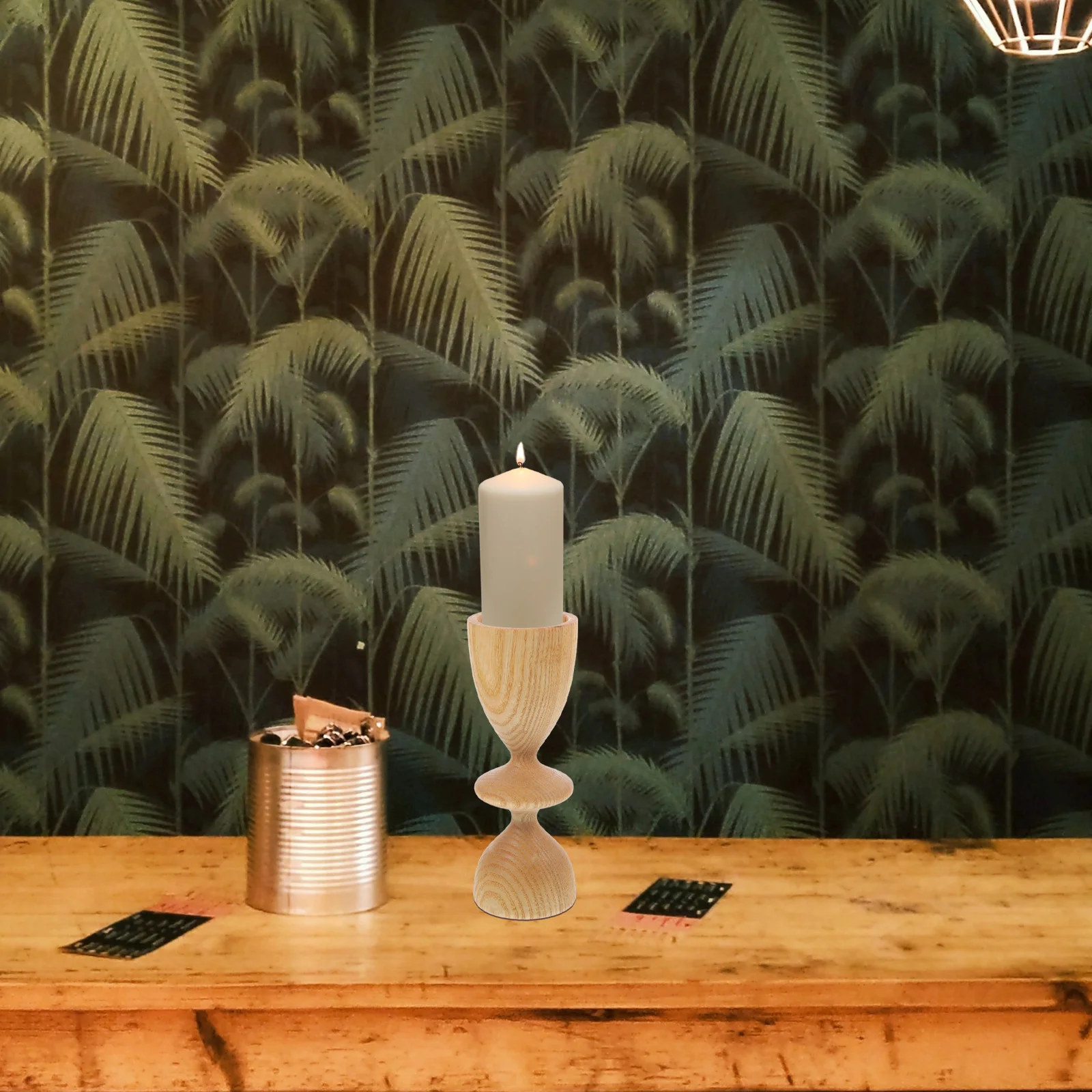 

Wood Holder Sophisticated Craftsmanship Romantic Table Centerpiece Decorative Stand for Bedroom Living Room Dining