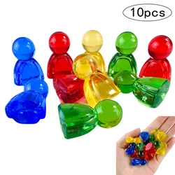 Pawn/ Chess 24mm Plastic Game Pieces for Board Game Accessories 4 Colors 10pcs