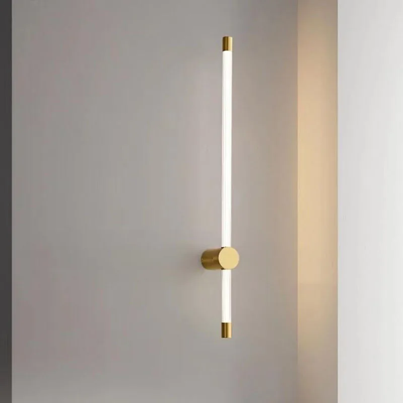 

Light luxury Long Strip LED Wall Lamps Decro for Living Room Interior Wall Lights Wall Sconce for Bedroom Corridor Staircase