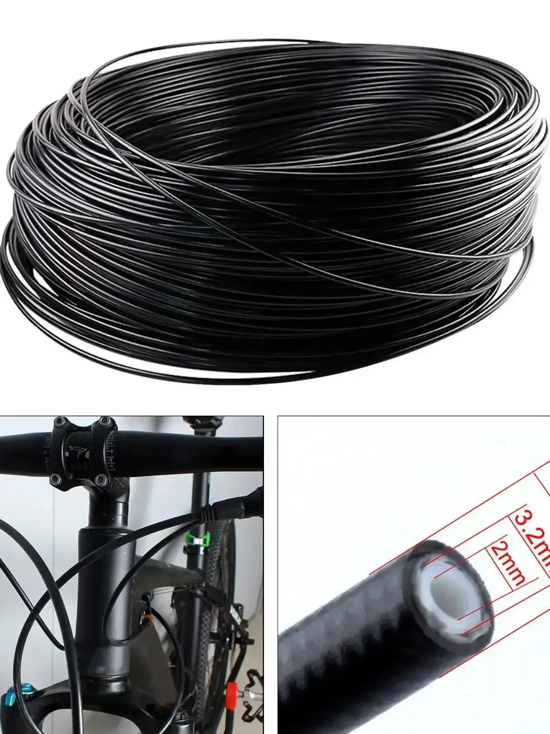 AliExpress NONE 3/5m Smooth Hydraulic Disc Brake Oil Tube Pipe for MTB Bike Seamless Brake Hose for Mountain Bicycle