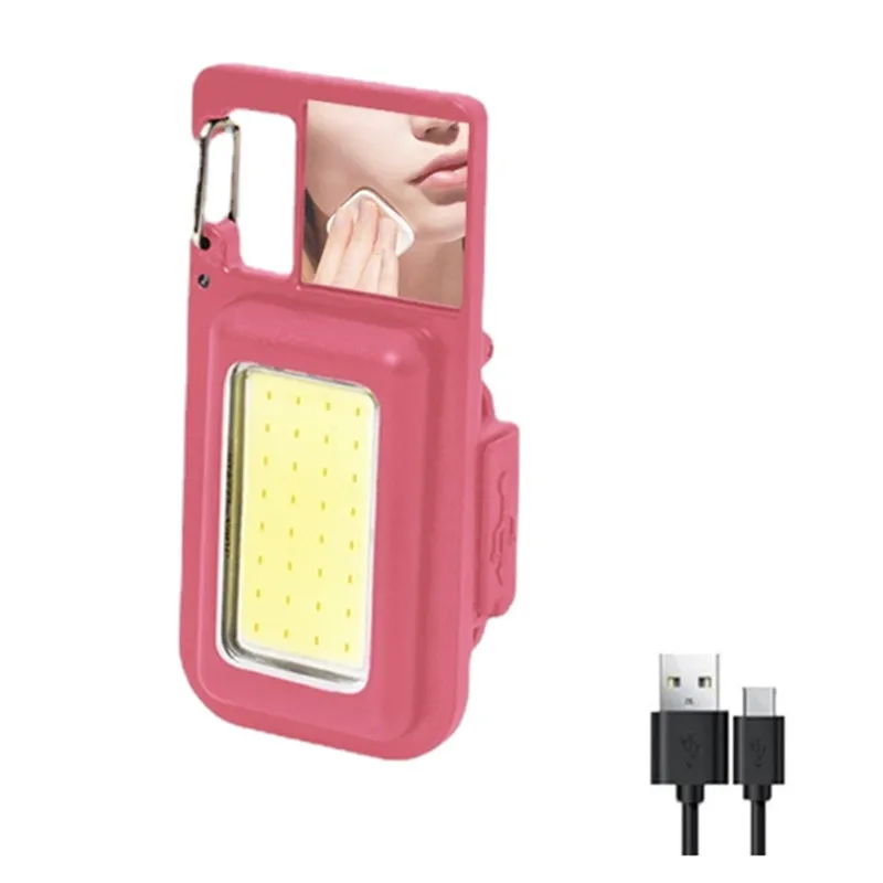 Mini LED 1500LM Flashlight Work First Aid Light Makeup lamp Portable Pocket Keychains USB Rechargeable For Outdoor Camping