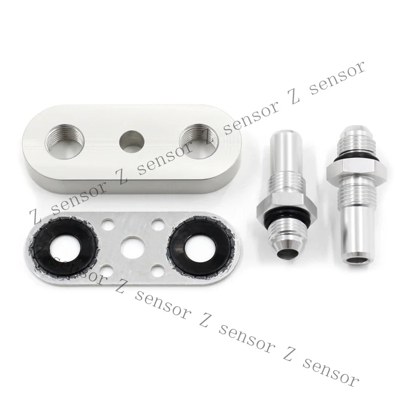 RRR+  6AN Transmission Cooler Line Adapter Plate for GM 6L80E 6L90E 8L90E Silverado C7