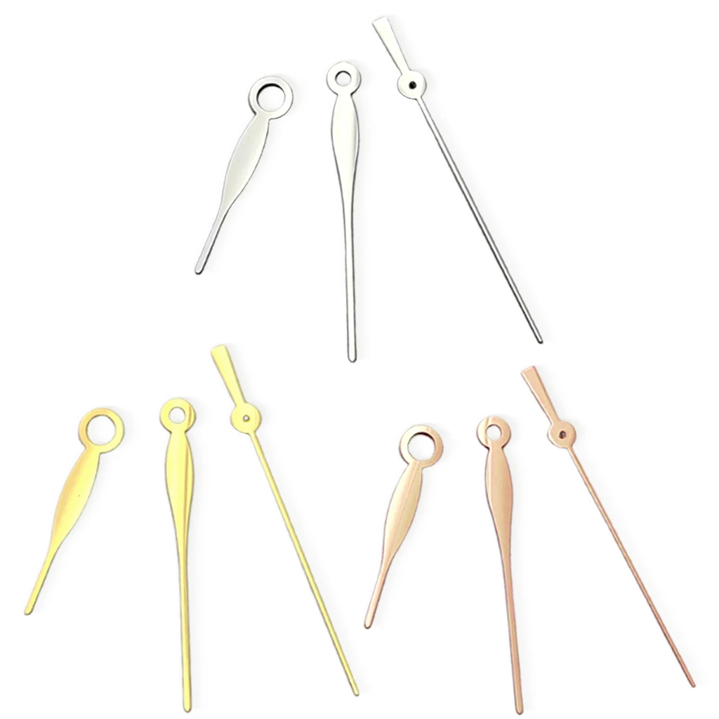 Lancette dell'orologio NH35 argento/oro/oro rosa adatte per orologi NH35 NH36 accessori per movimento automatico