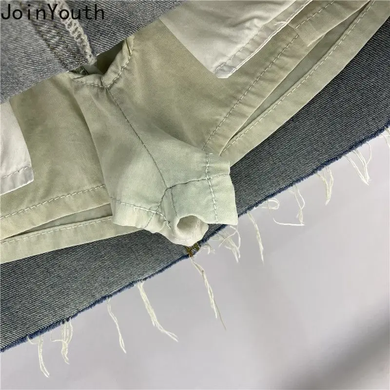 Denim Skirts for Women High Waist Vintage Saia Fashion Korean A-line Jupe 2023 Faldas Mujer De Moda Casual Korean Y2k Mini Skirt