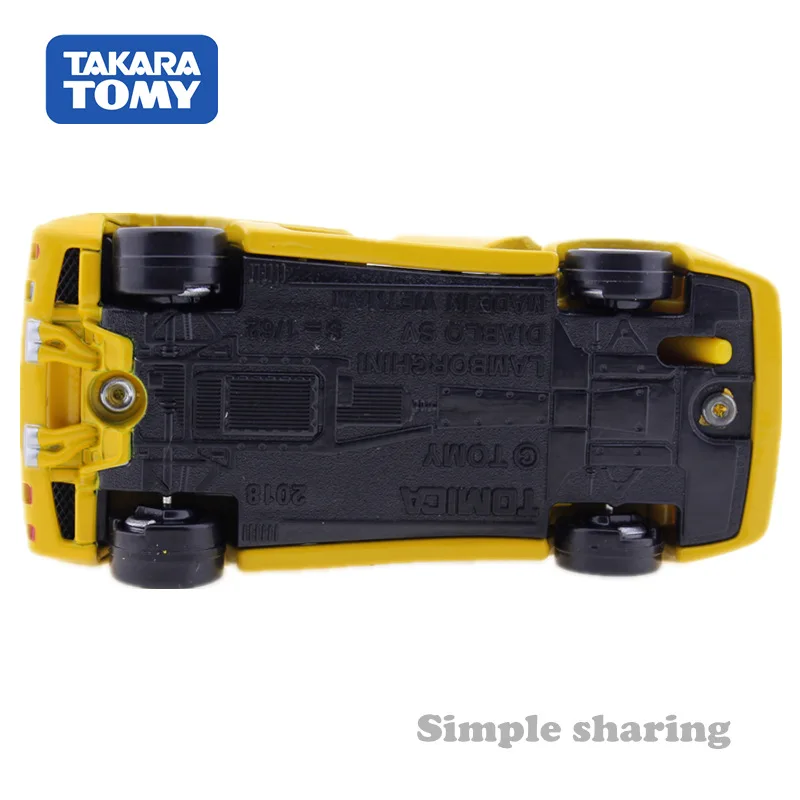 Takara Tomy Tomica Premium 15 Lamborghini Diablo SV Yellow 1/62 Car Model Replica Series Children Christmas Gifts Boy Toys