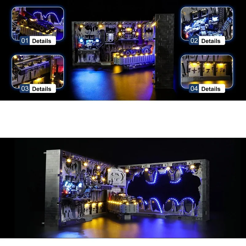 

WIth Light 76252 Display Shadow Box 3981 pcs Classic Model Building Kit Blocks Bricks Birthday，Halloween，Christmas Gifts