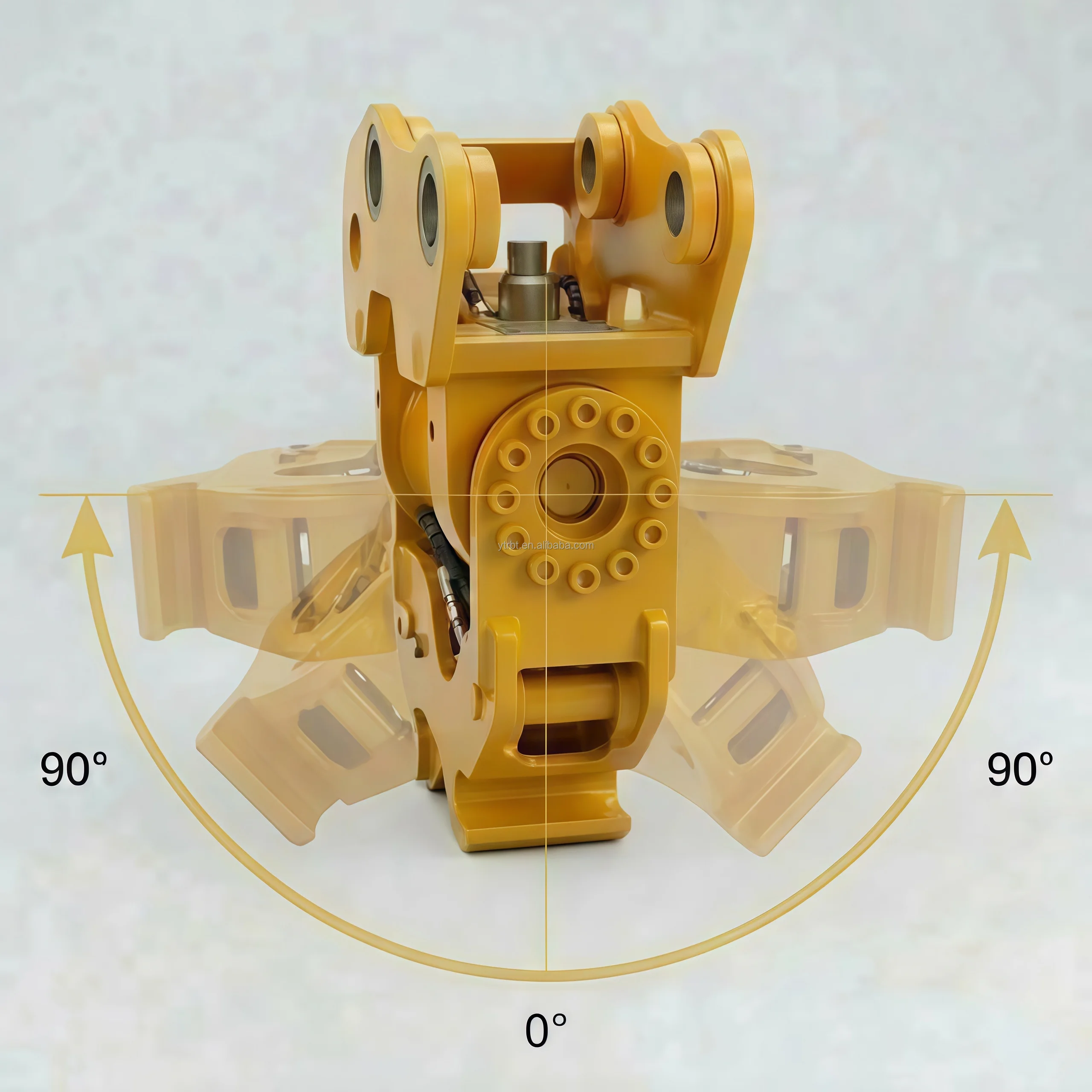 Excavator 180 Swing Quick Coupler Hydraulic Rotating Quick Hitch For All Digger Models CE OEM Supported