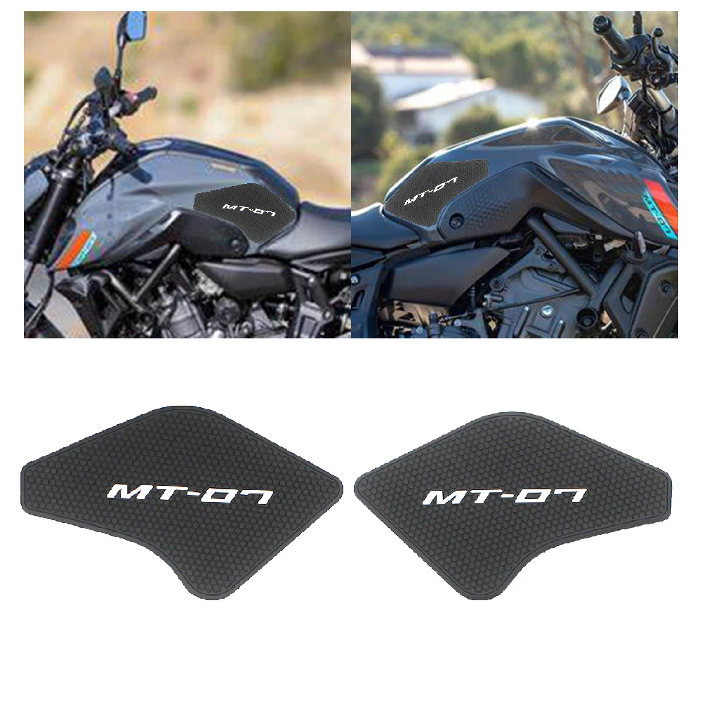 

Fits for Yamaha MT 07 MT07 FZ07 ABS MT-07 2022 2023 2024 Motorcycle Tank Grips Pad FuelTank Side Knee Traction Anti Slip Pads