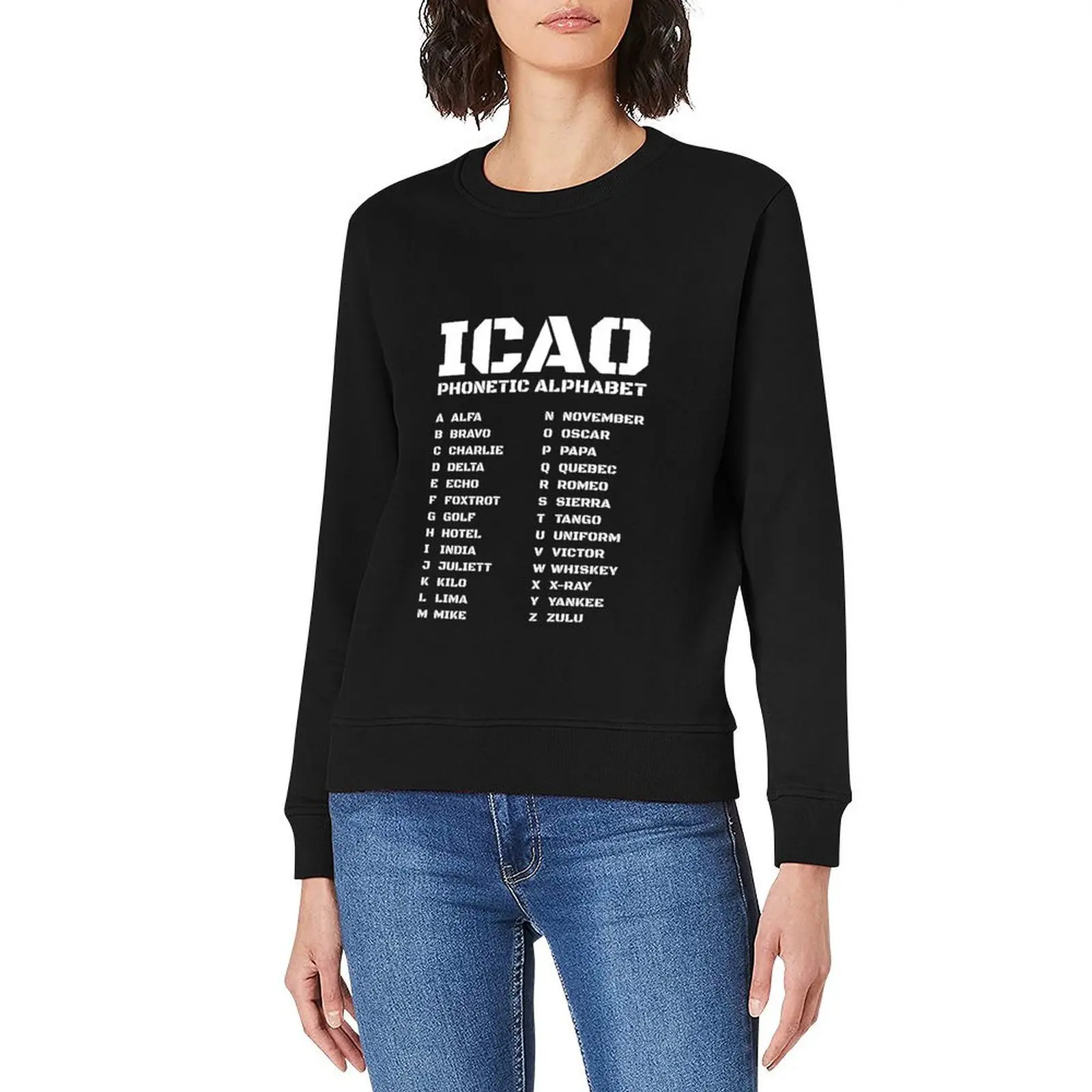 ICAO الأبجدية الصوتية لمحبي الطيران البلوز رياضية الرجال الجرافيك تي شيرت الرجال الرجال ارتداء رياضية البلوز