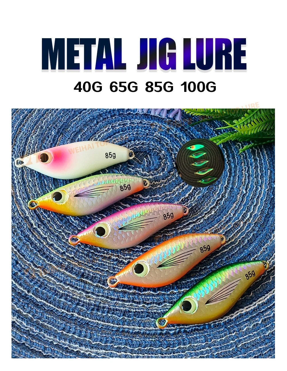 TOLU NEU Little Butterball Metall-Angelköder 45g 65g 85g 100g Ufer-Wurfköder Jigging-Löffelköder Leuchtender Salzwasser-Angelköder – Detail 1