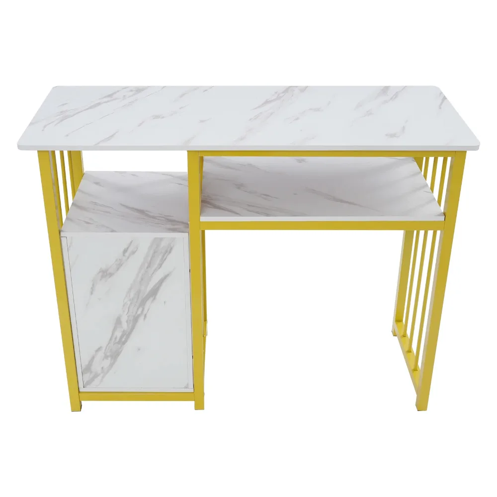 Manicure Table with 3 Drawers, Nail Table 100x40x76cm, Nail Study Table, Nail Desk Table, Computer Desk, Small Work Table
