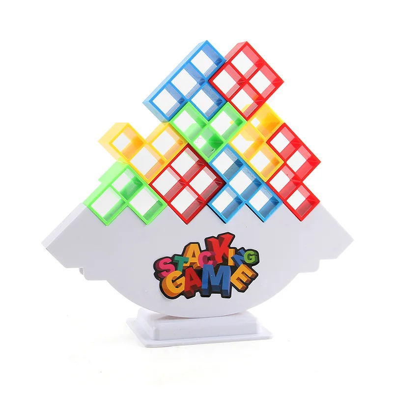 Crianças tijolo brinquedos jogo empilhamento pilha balanço blocos de construção equilíbrio puzzle placa montagem tijolo brinquedos do bebê crianças módulos equilíbrio