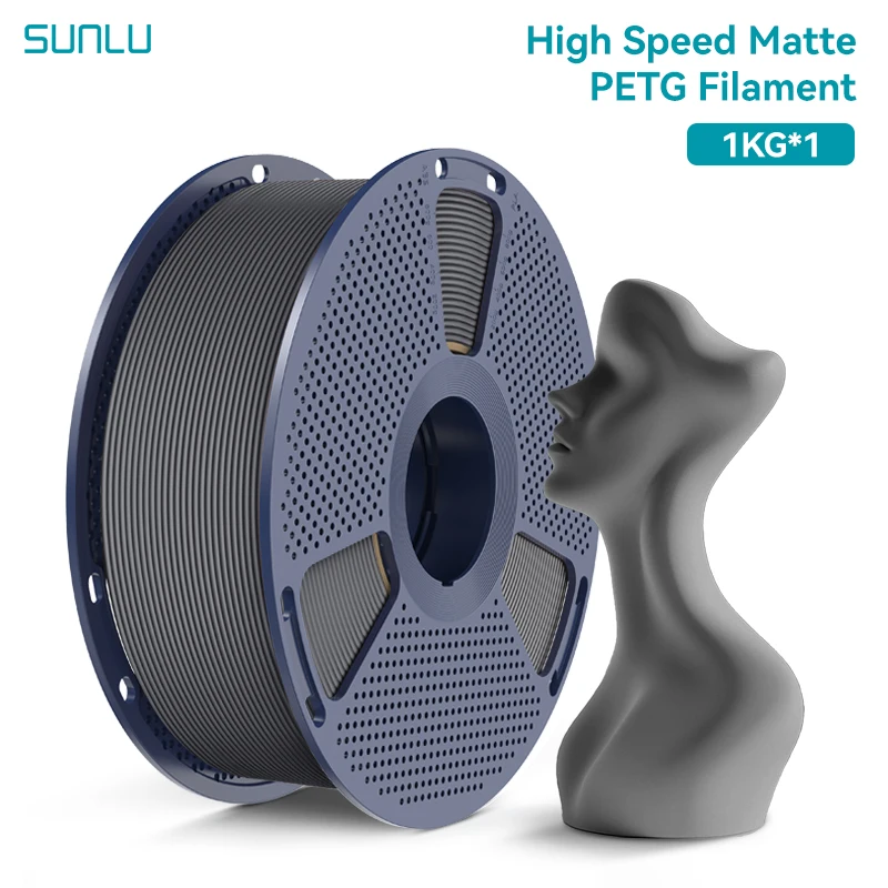SUNLU Hochgeschwindigkeits-Matt-PETG-Filament 1KG/2KG/3KG/5KG/10KG 1,75mm Ultra-Schneller 600mm/s Druck, Kein Fadenziehen, Für Creality, Bambu Lab