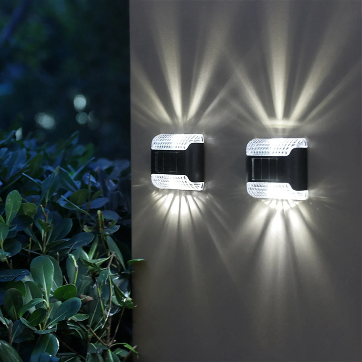 Solar Lights Outdoor Bright Fence Lights Solar Powered Outdoor Waterproof Patio Decor,Solar Deck Lights for Outside A