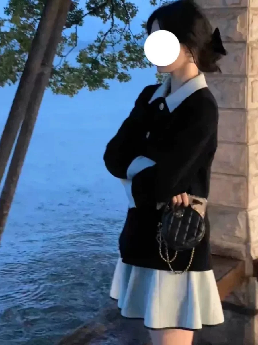 

Твидовый жакет красного цвета для женщин, весенний, в стиле преппи, бомбер, стильный, для кампуса, в стиле университетской моды, с множеством карманов, в стиле Харадзюку