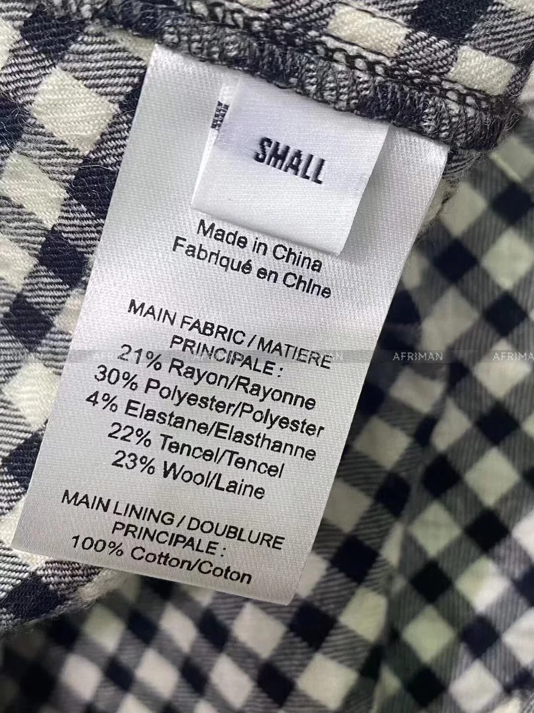 2024 autunno nuove donne cravatta Design in bianco e nero Plaid camicia allentata Top