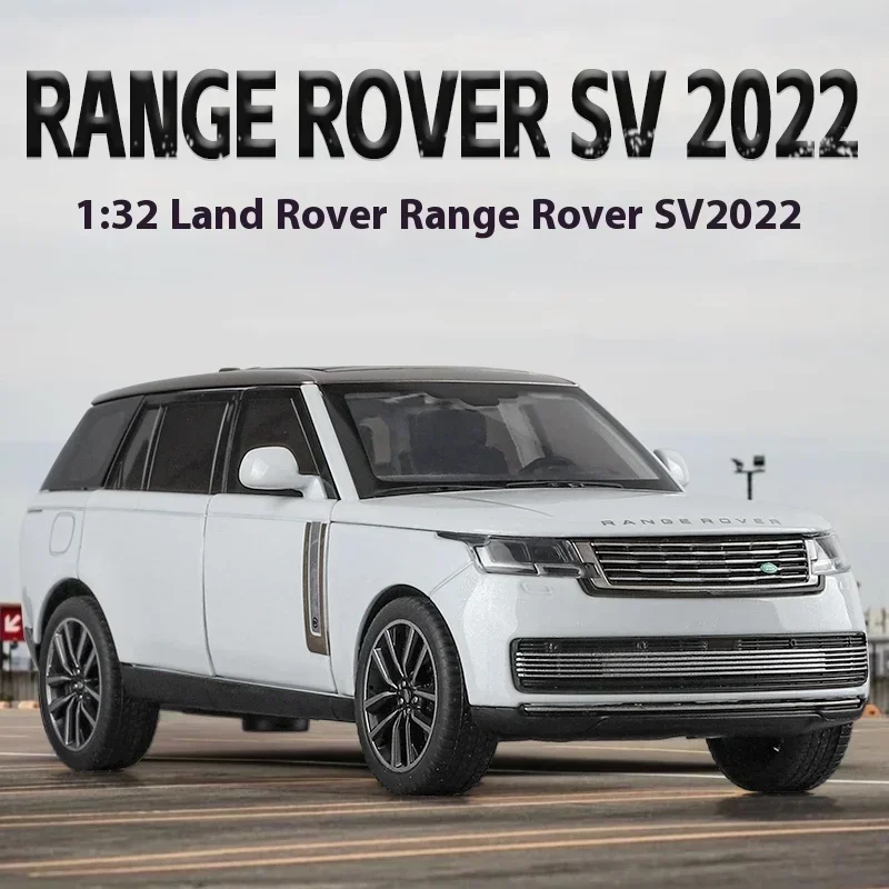 

1:32 Land Rover Range Rover SV2022 внедорожник из сплава, литая под давлением модель, сбор дисплея, орнамент, прекрасный подарок для Friennds, детские игрушки