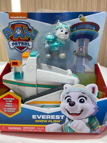 10kinds Genuine Paw Patrol Everest Ryder Rex Skye Chase Rocky Zuma Vehicle with Collectible Figure Birthday Gift Children Toy