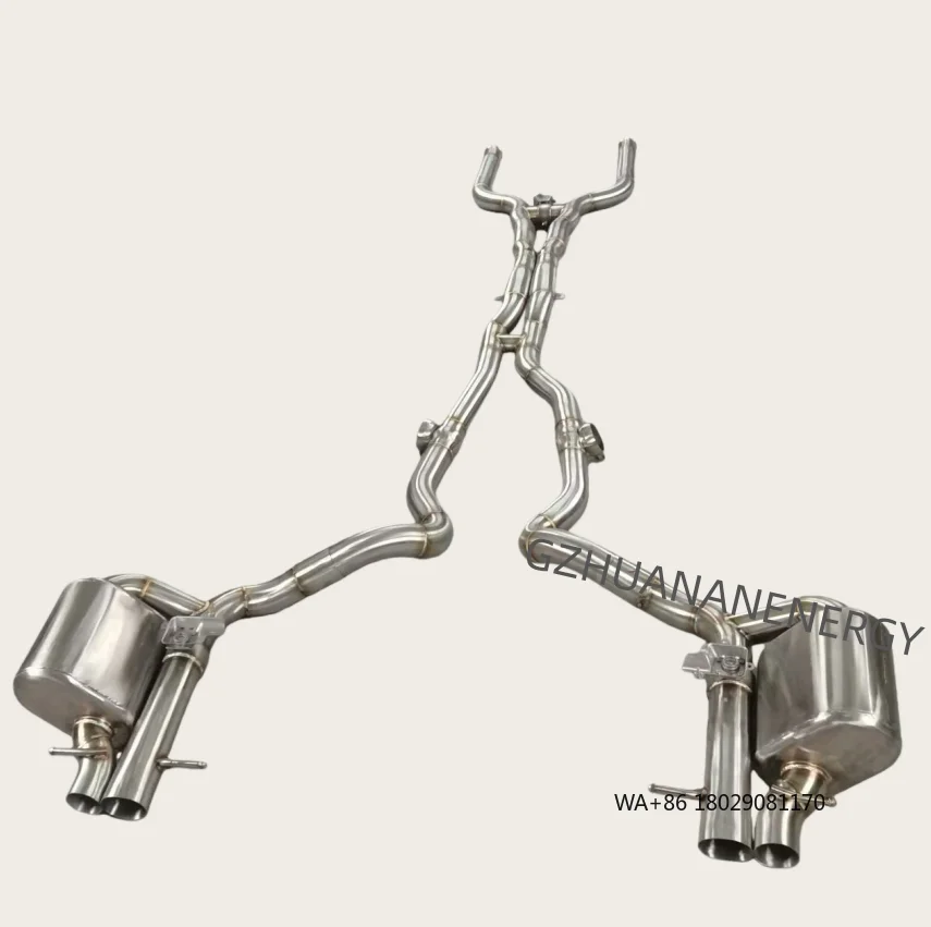 

Valvetronic Exhaust Muffler for C63/C63s W205 4.0T M177 Stainless Steel Stainless Steel Exhaust Catback