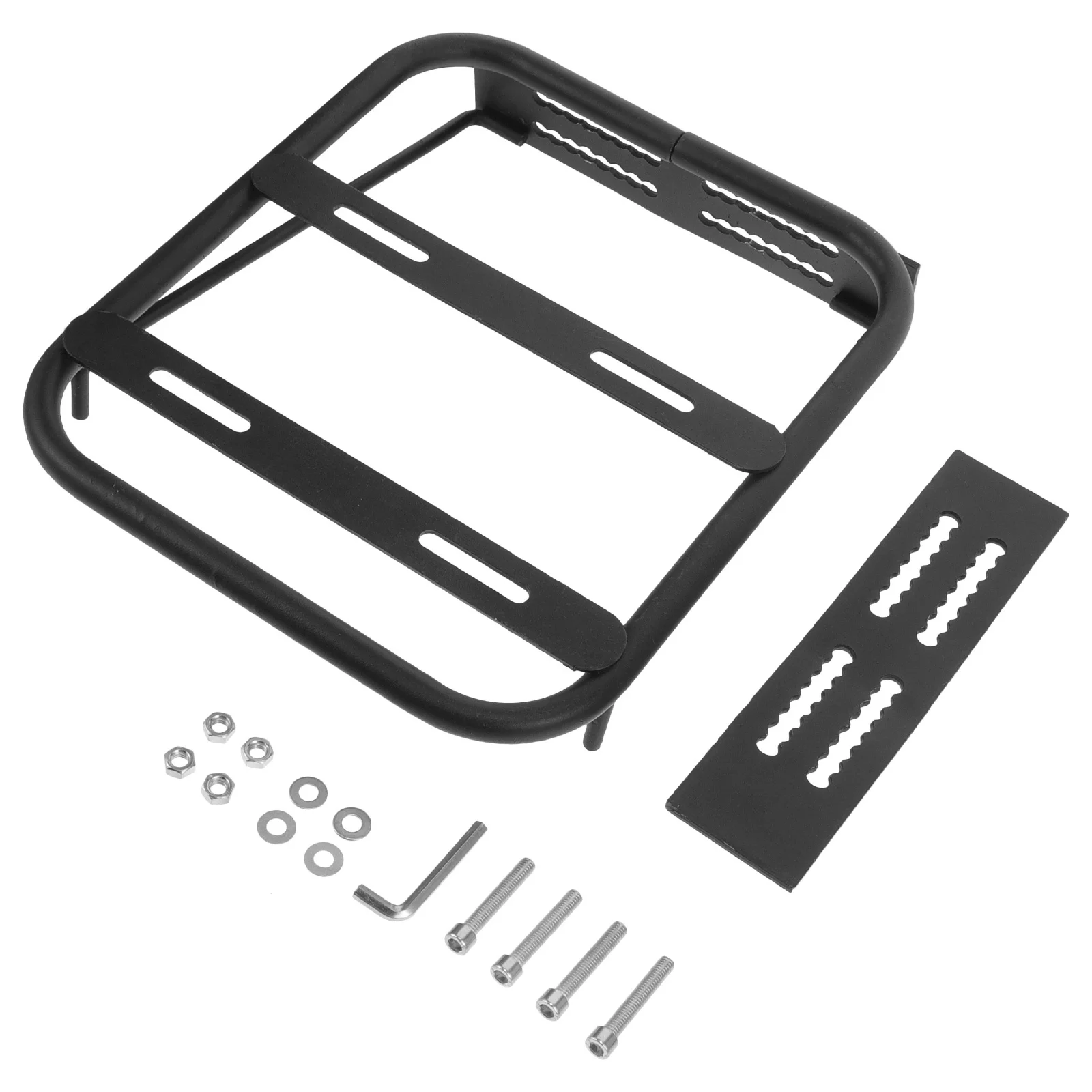 

Rear Luggage Rack Universal Fit For Motorcycles Electric Scooters Heavy Duty Storage Shelf Durable Steel Frame Tool Free