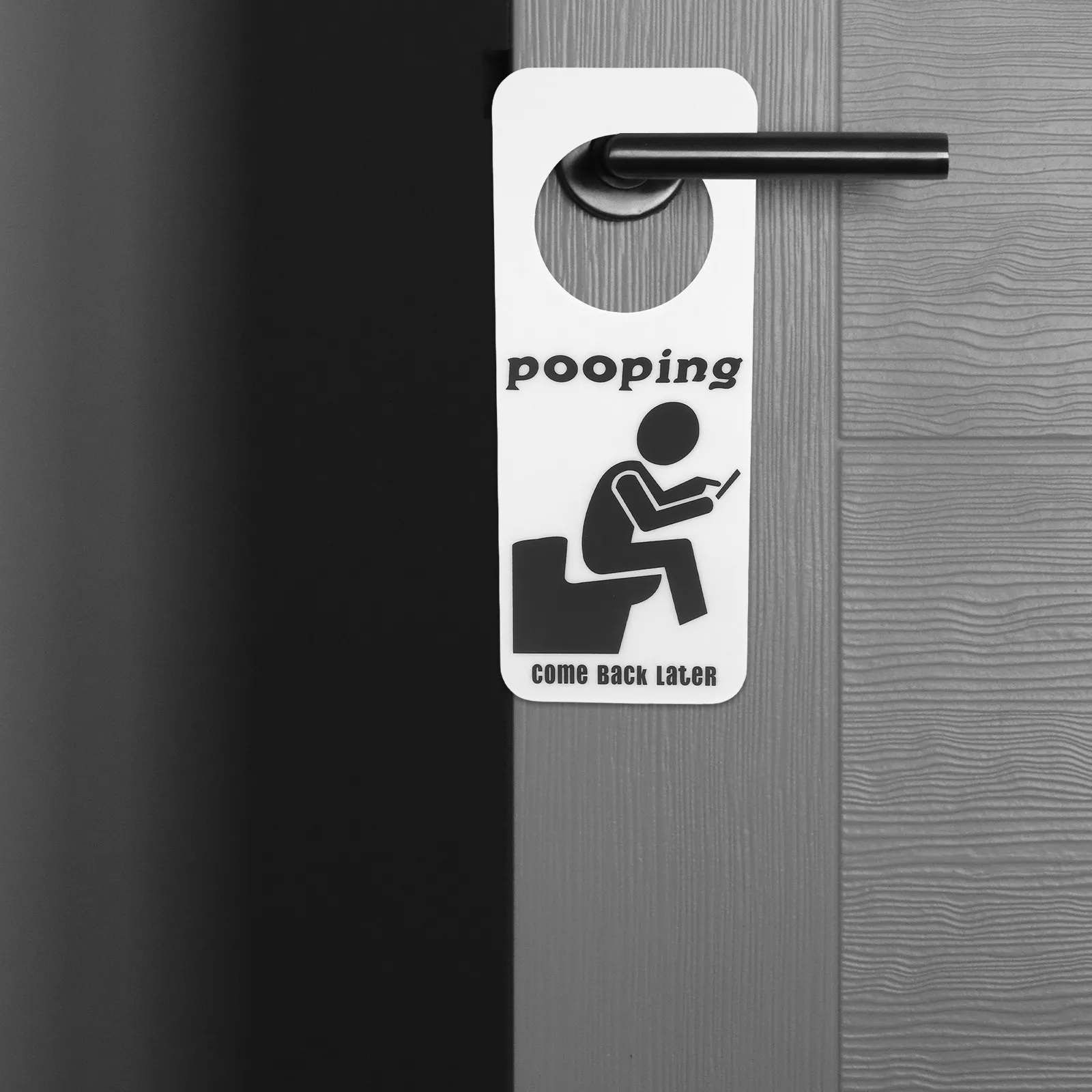 Funny Restroom Occupied Sign Bathroom Door Hanger Easy to Hang for Home Office Hotel Toilet Bathroom Hanging Door Sign