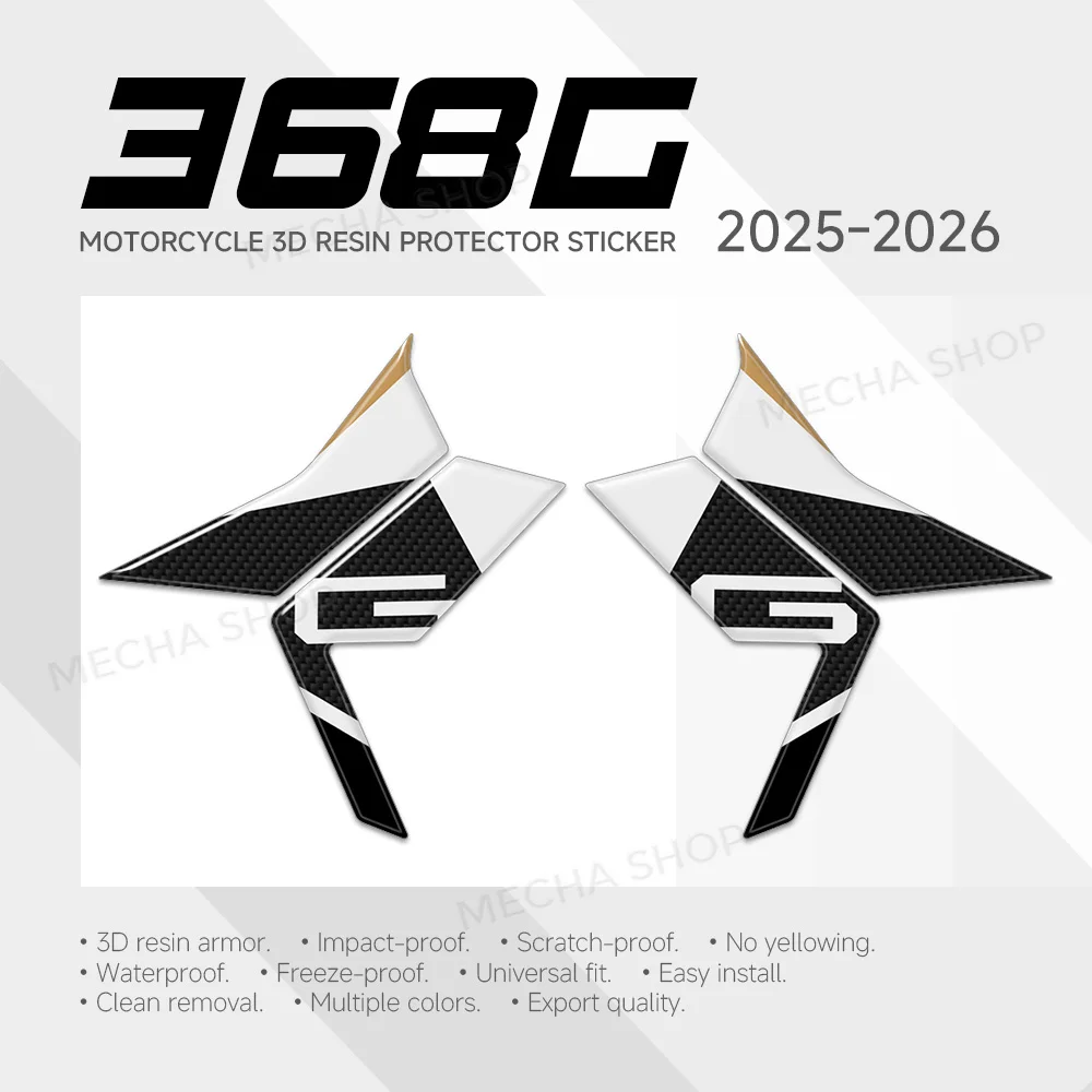 For Zontes 368G 2025-2026 Radiator Spoiler Protection 3D Sticker Protection Kit