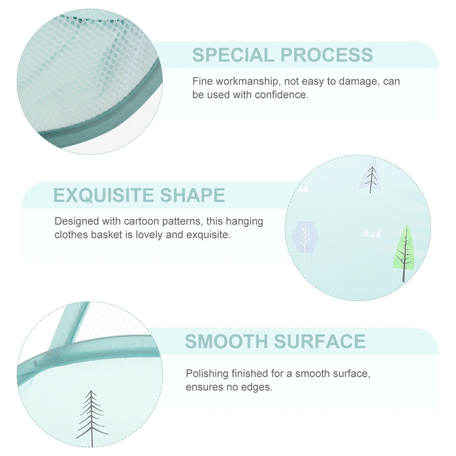 

Foldable Hanging Storage Basket Cartoon Pattern Wall-Mounted Clothes Basket Bathroom Laundry Organizer Portable Storage