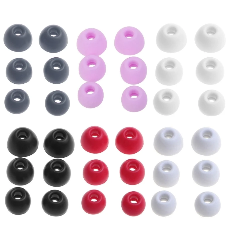 6Pcs Silicone Ear Tips for Studio Buds/Fit Replacement True Wireless Noise Reduction Earbuds Eartips Earplugs