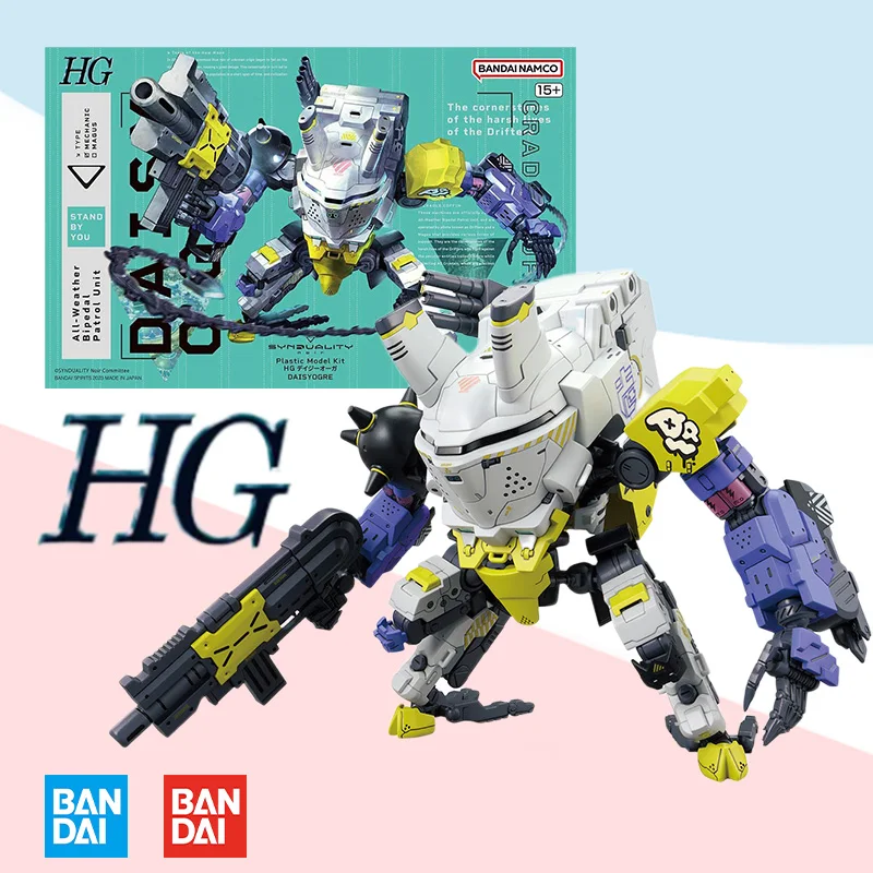 

Bandai Original box HG 1/144 SYNDUALITY Daisyogre full action Anime pvc Figure plastic model kit Assembly toy gift for kids