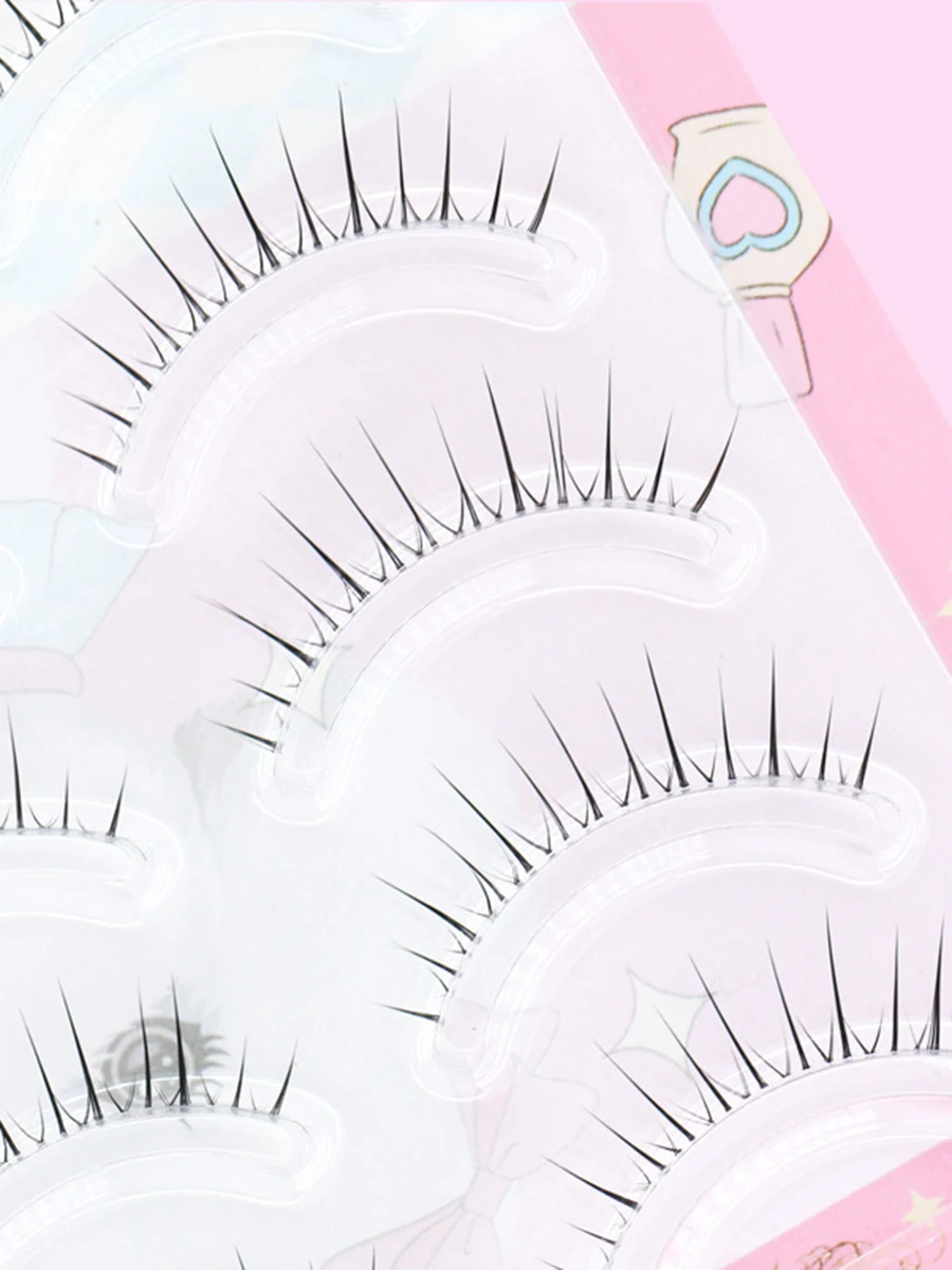 5Pairs Little Devil Eyelash Cosplay Lash Lolita Extension False Eyelashes Japanese Fairy Lolita Sweet Eyelashes Eye Makeup Tools