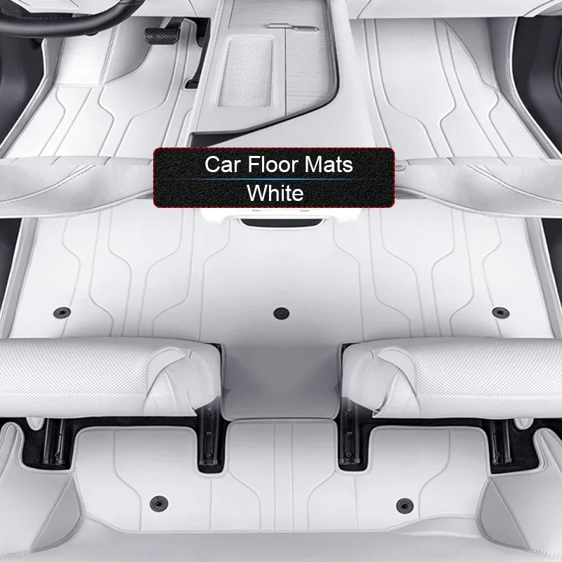 Custom Nappa Leather For GWM WEY 07 2024-Present Anti-Slip Car Foot Protect Mat Auto Luxury Waterproof Floor Pad Accessory