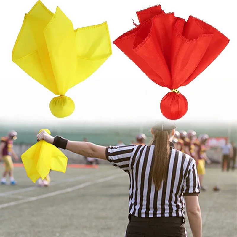 1Pc Football Penalty Flag Tossing Flags Sports Fan Set Football Challenge Flag Football Games Party Accessory Referee Game Party