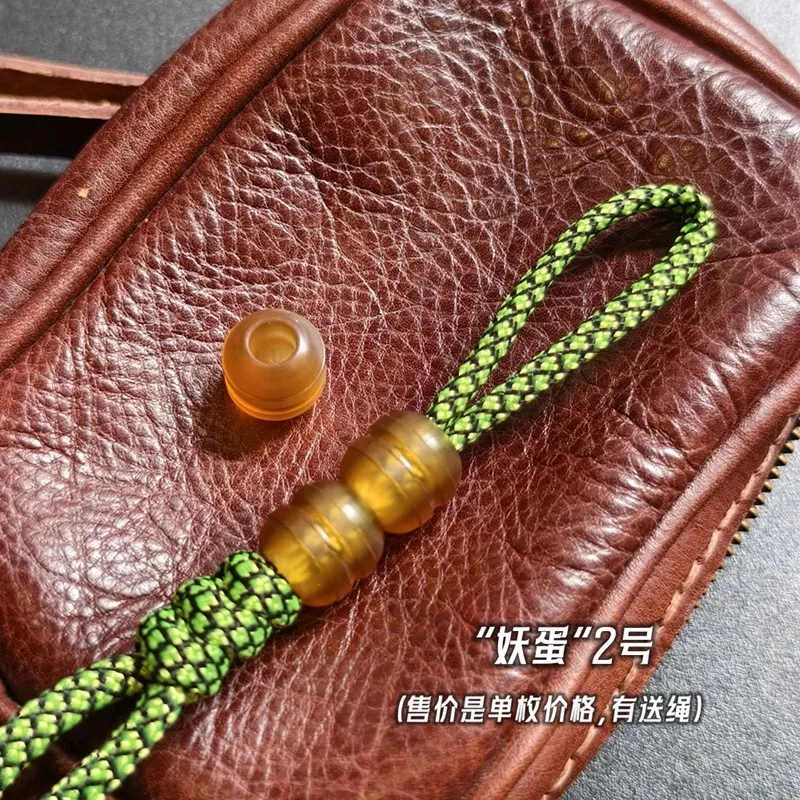 1PC Ultem PEI Lanyard Bead Keychain Paracord Pendant Making Bead Bracelet DIY EDC TOOL